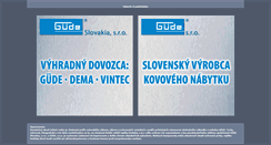 Desktop Screenshot of gude.sk