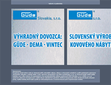 Tablet Screenshot of gude.sk